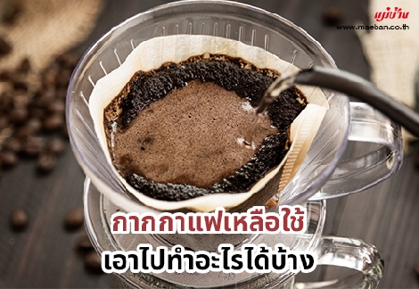 กากกาแฟเหลือใช้ เอาไปทำอะไรได้บ้าง สำนักพิมพ์แม่บ้าน