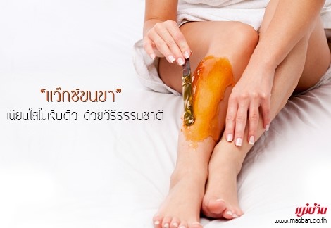 แว๊กซ์ขนขา เนียนใสไม่เจ็บตัว ด้วยวิธีธรรมชาติ สำนักพิมพ์แม่บ้าน