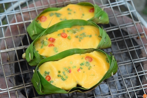 ไข่ป่าม อาหารภาคเหนือ สูตรอาหาร วิธีทำ แม่บ้าน