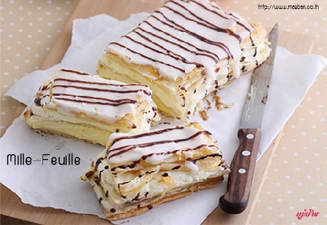 Mille-Feuille สูตรอาหาร วิธีทำ แม่บ้าน