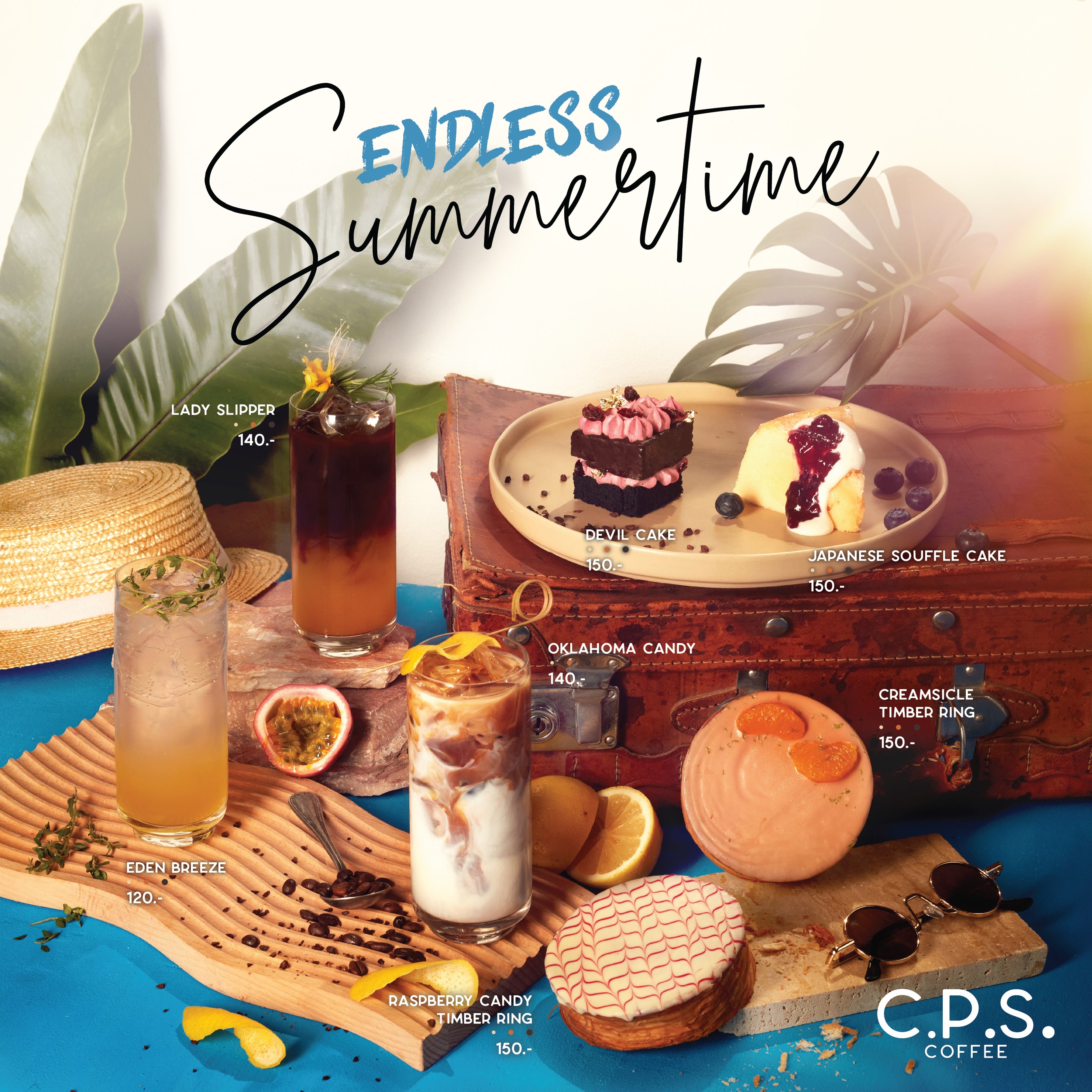 C.P.S. COFFEE เปิดตัวเมนูอร่อยใหม่ล่าสุด  กับคอนเซ็ปต์ “Endless Summertime” ส่งท้ายฤดูร้อน 