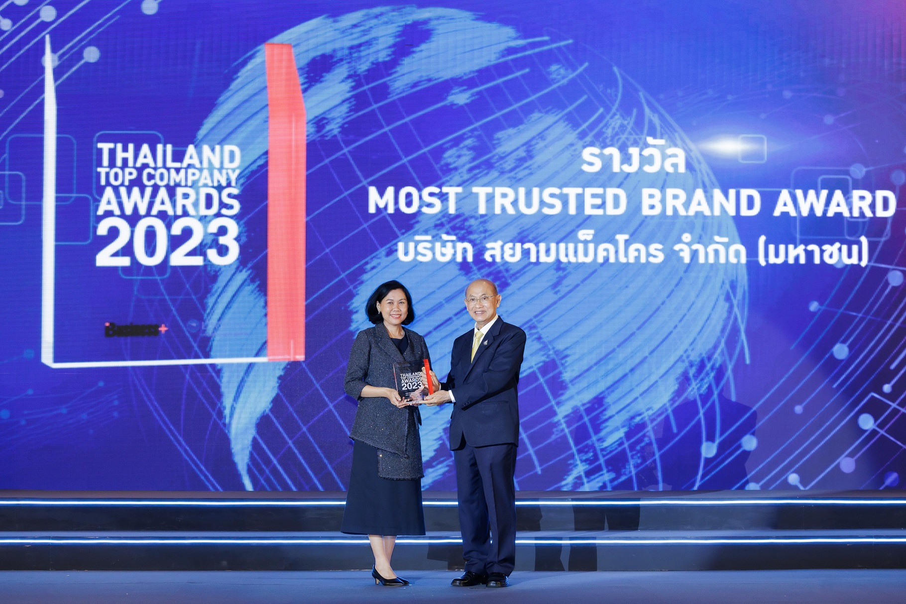 แม็คโคร คว้ารางวัลระดับประเทศ Thailand Top Company Awards 2023 ประเภท “Most Trusted Brand” ตอกย้ำความเชื่อมั่น ครองใจลูกค้าทุกกลุ่ม