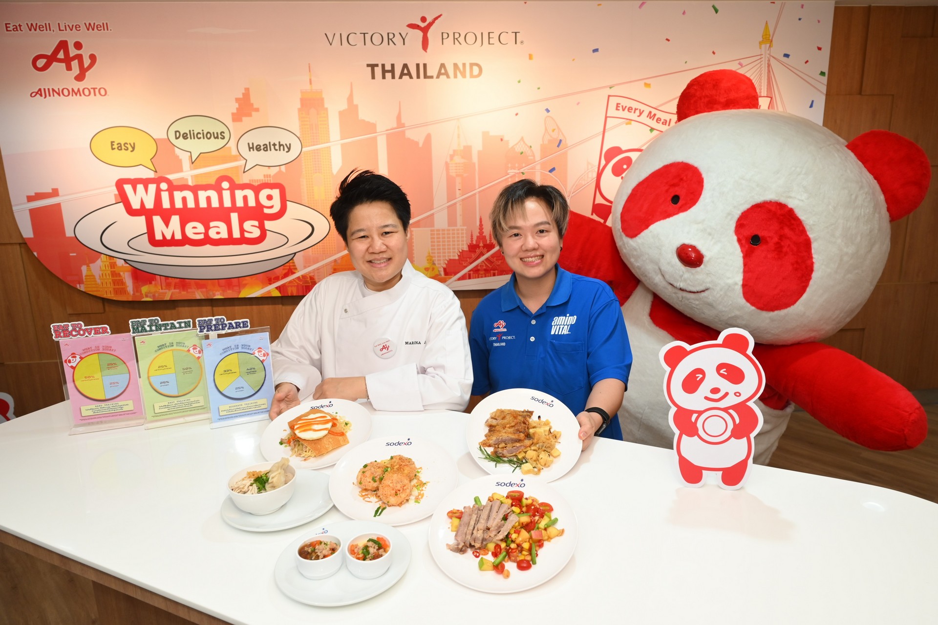 “Ajinomoto Victory Canteen” ศูนย์โภชนาการกีฬาลุคใหม่  ครีเอทมื้ออร่อย มีประโยชน์ สร้างสรรค์โดยเชฟชื่อดัง