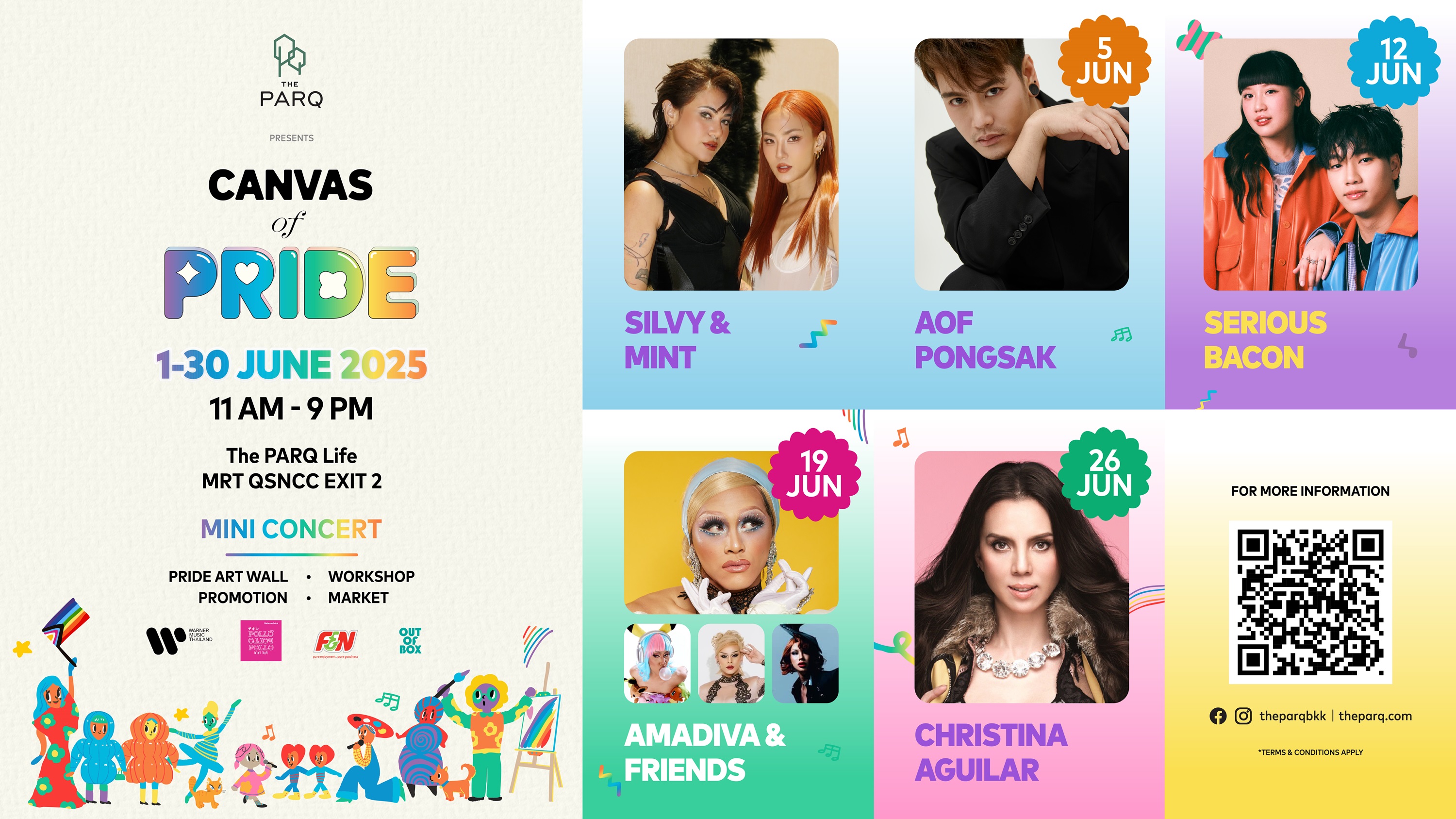 ร่วมฉลอง Pride Month กับความหลากหลาย ในงาน “Canvas of Pride” แต่งแต้มสีสัน เติมเต็มความสนุก ที่เดอะ ปาร์ค ตลอดเดือนมิถุนายนนี้
