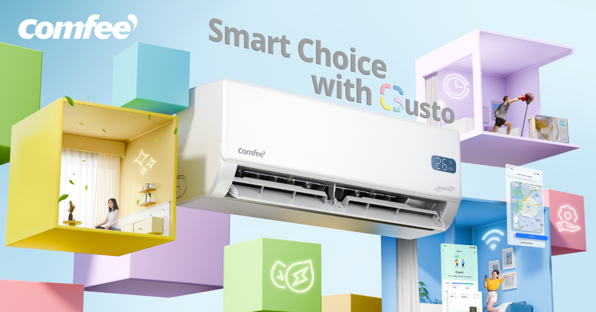 คอมฟี เปิดตัว Comfee' Gusto Series แอร์อัจฉริยะ ควบคุมง่าย สะอาดล้ำลึก ประหยัดพลังงาน สำนักพิมพ์แม่บ้าน