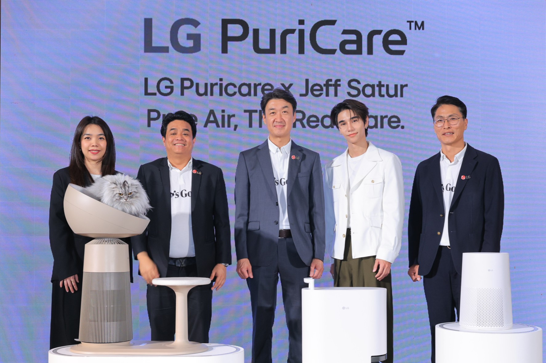 แอลจีเปิดตัวไลน์อัป LG PuriCare™ ใหม่ โซลูชันดูแลอากาศสะอาดแบบครบวงจรสำหรับทุกสมาชิกในบ้าน ชูโรง LG PuriCare™ AeroCat Tower คอนโดแมวฟอกอากาศได้
