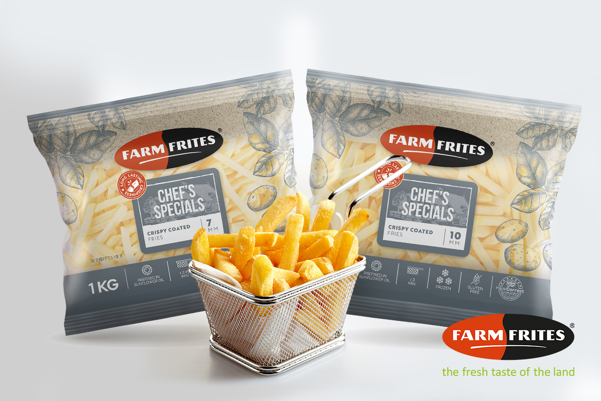 Farm Frites “Chef’s Specials Crispy Coated Fries” เฟรนช์ฟรายส์สูตรกรอบนาน จาก ฟาร์มฟริตส์ พร้อมให้ลิ้มลองความกรอบนาน อร่อยสุดฟิน ได้แล้วที่แม็คโครทุกสาขา