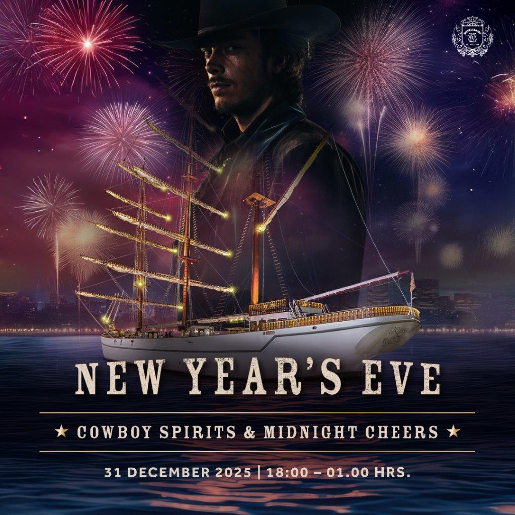 ร่วมเฉลิมฉลองคืนส่งท้ายปีเก่า กับ Cowboy Spirits & Midnight Cheers  พร้อมดื่มด่ำเมนูพิเศษบนเรือสิริมหรรณพ ณ เอเชียทีค เดอะ ริเวอร์ฟร้อนท์