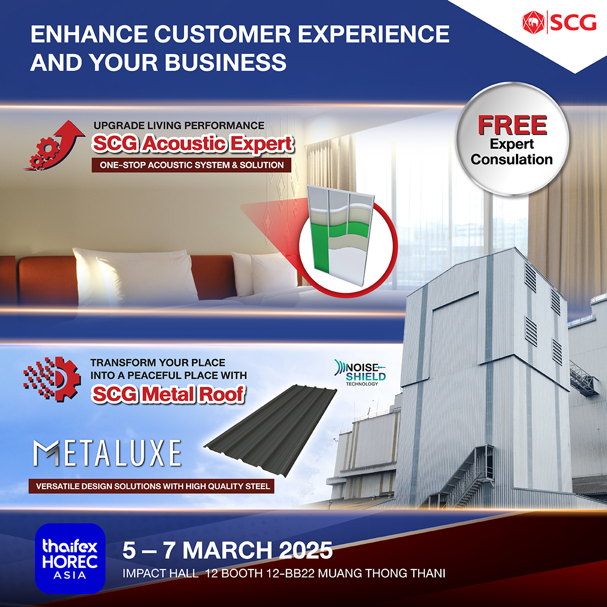 SCG นำเสนอโซลูชัน ยกระดับประสบการณ์ลูกค้าและธุรกิจ  ในงาน THAIFEX-Horec Asia 2025