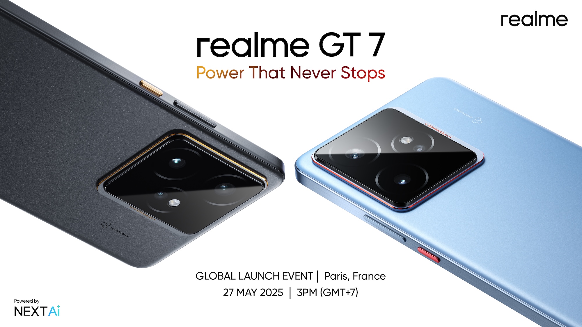 Power That Never Stops! เตรียมเปิดตัว realme GT 7 Series สร้างนิยามใหม่ของ Flagship Killer 2025 ครั้งแรกในโลก 27 พฤษภาคมนี้ที่กรุงปารีส สำนักพิมพ์แม่บ้าน