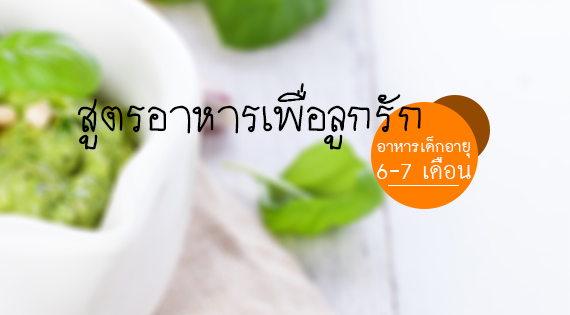 สูตรอาหารเพื่อลูกรัก วัย 6 - 7 เดือน สำนักพิมพ์แม่บ้าน