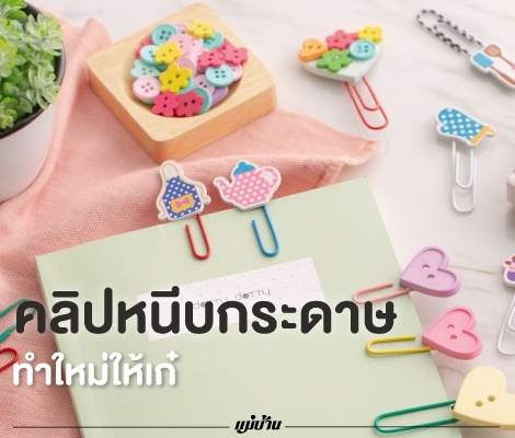 คลิปหนีบกระดาษ ทำใหม่ให้เก๋ สำนักพิมพ์แม่บ้าน