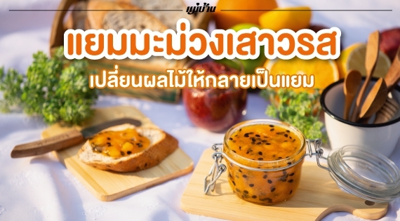 แยมมะม่วงเสาวรส เปลี่ยนผลไม้ให้กลายเป็นแยม สำนักพิมพ์แม่บ้าน