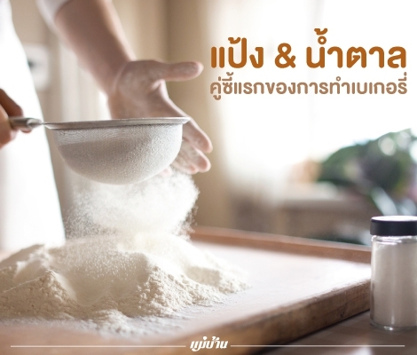 แป้ง & น้ำตาล คู่ซี้แรกของการทำเบเกอรี่ สำนักพิมพ์แม่บ้าน