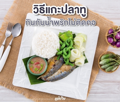 วิธีแกะปลาทู กินกับน้ำพริกไม่ติดคอ สำนักพิมพ์แม่บ้าน