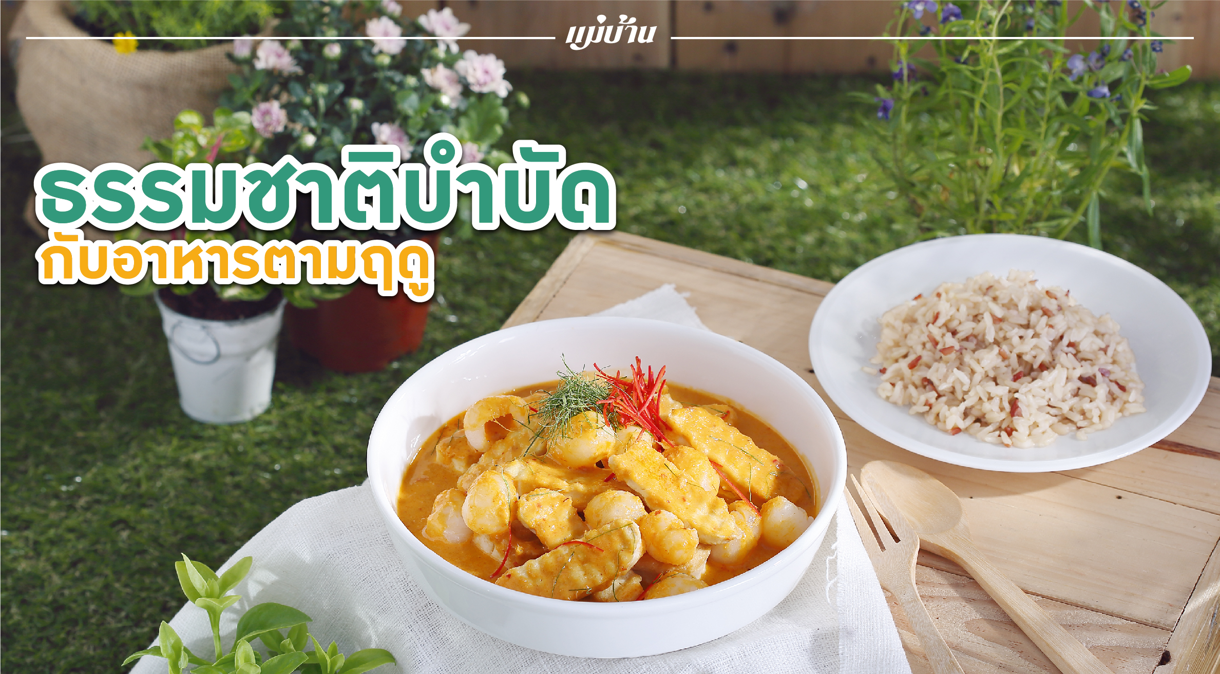 ธรรมชาติบำบัด... กับอาหารตามฤดู สำนักพิมพ์แม่บ้าน