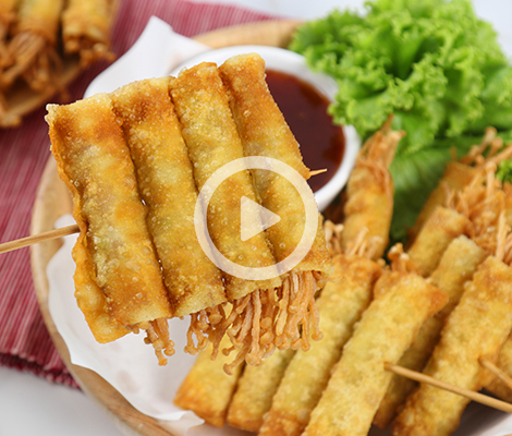 Cooking Clip : เกี๊ยวเห็ดเข็มทอง | เมนูทอดแสนอร่อย กรอบอร่อย ทอดร้อน ๆ จัดเสิร์ฟพร้อมน้ำจิ้มรสเด็ด สำนักพิมพ์แม่บ้าน